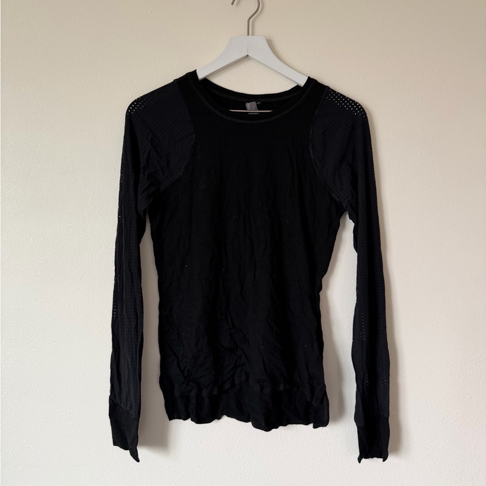 Black Sweaty Betty Mesh Top